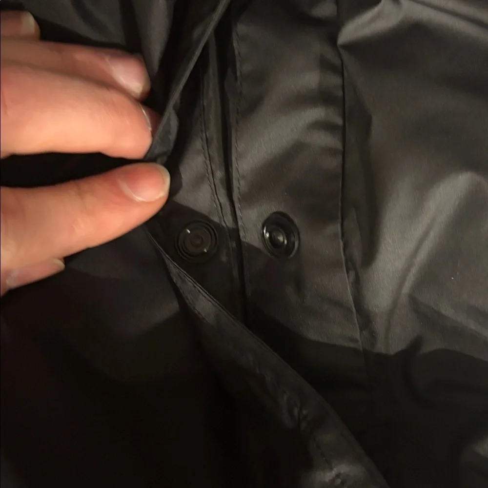 Adidas black Windbreaker with white Stripes